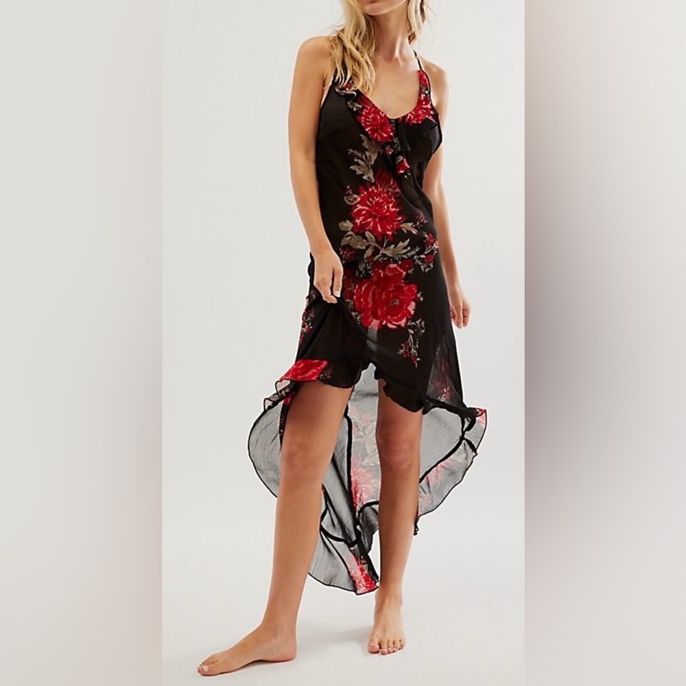 Free People Intimately Getting Out Slip Dress ~NWOT